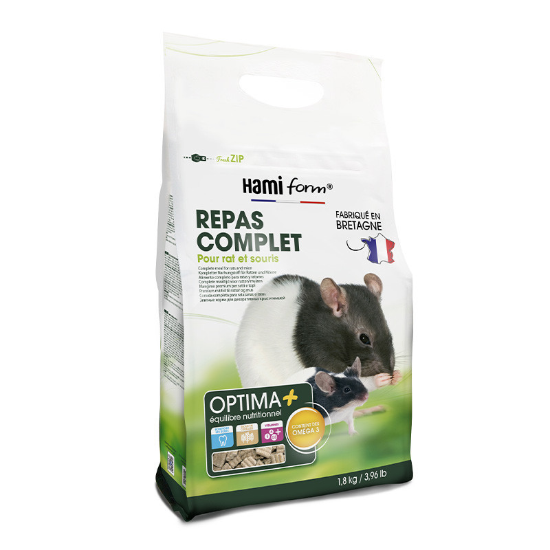 HamiForm Optima+ Premium - Repas complet - Rat & Souris Faunelia