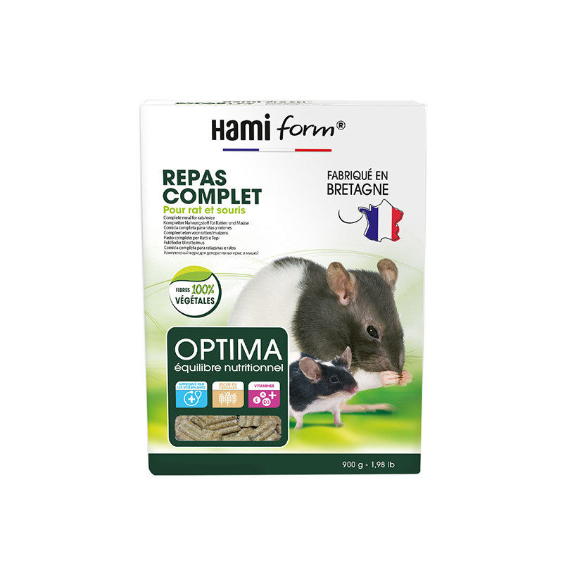 HamiForm Optima - Repas complet - Rat & souris Faunelia