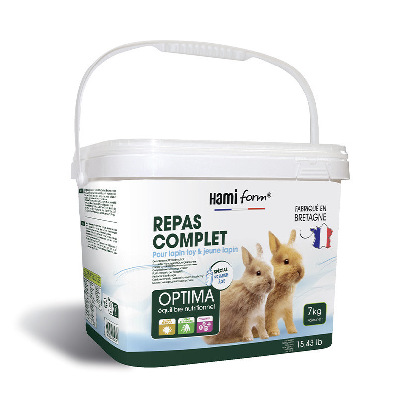 HamiForm Optima – Repas complet - Jeune lapin Faunelia