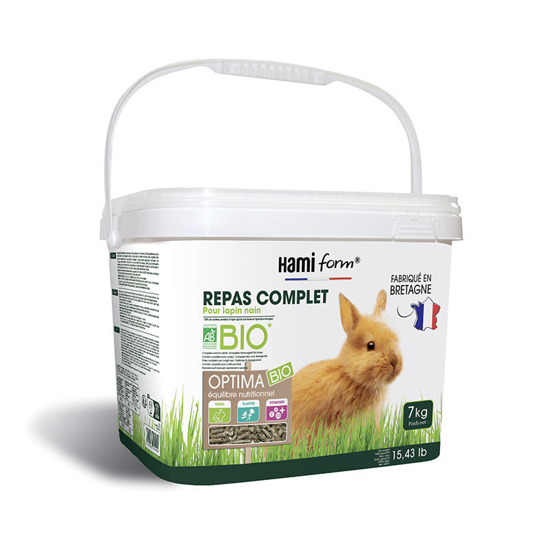 HamiForm Optima BIO Premium - Repas complet - Lapin nain Faunelia