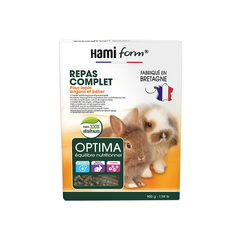 HamiForm Optima - Repas complet - Lapin angora & Bélier Faunelia