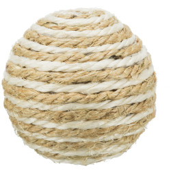 TRIXIE Balle pour chat, en sisal - ø 6cm Faunelia