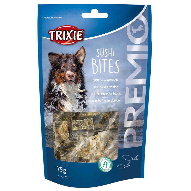 TRIXIE Premiio Cubes - Friandises pour chien - Peau d'ablette Faunelia