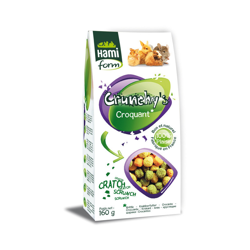 HamiForm Crunchy’s – croquant pour tous rongeurs Faunelia