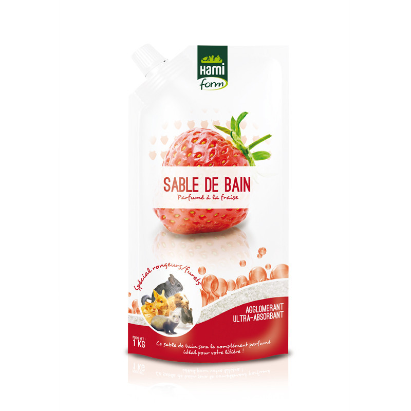 HamiForm Sable de Bain - Parfum fraise Faunelia