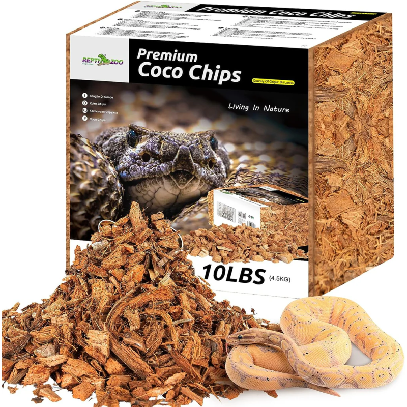 Reptizoo SUBSTRAT COCO CHIPS COMPRESSED - 10L Faunelia