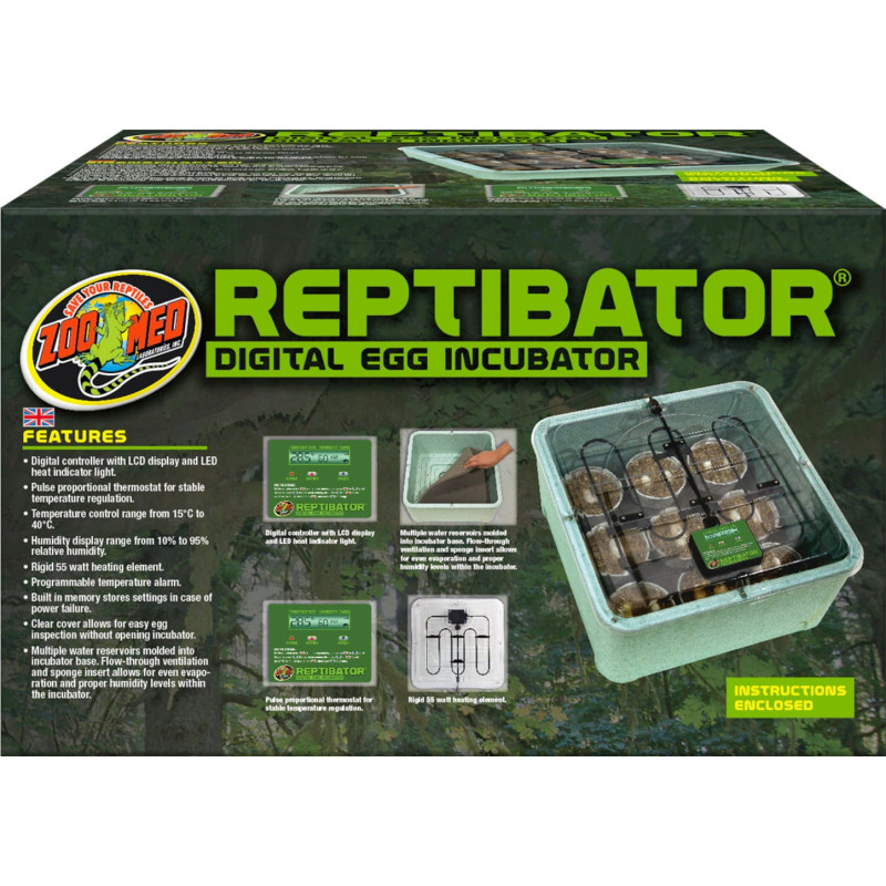 Zoomed REPTIBATOR egg incubator Faunelia