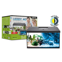 AQUAEL AQUARIUM SET - LEDDY D&N - BLACK Faunelia