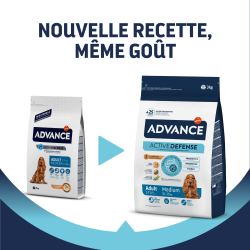 Advance affinity Active Defense - Croquettes - Chien, Adulte, Medium - Poulet Faunelia