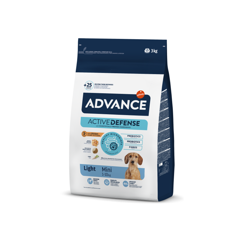 Advance affinity Active Defense - Croquettes - Chien, Adulte, Mini - Light - Poulet Faunelia