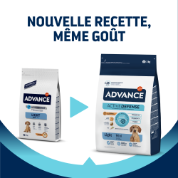 Advance affinity Active Defense - Croquettes - Chien, Adulte, Mini - Light - Poulet Faunelia