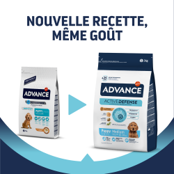 Advance affinity Active Defense - Croquettes - Chiot, Medium - Poulet Faunelia