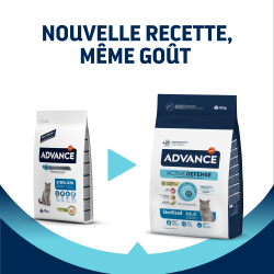 Advance affinity Active Defense - Croquettes - Chat, Adulte, Stérilisé - Dinde Faunelia