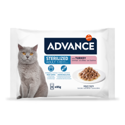 Advance affinity Bouchées en  sauce - Chat, Adulte, Stérilisé - Multipack - Dinde Faunelia