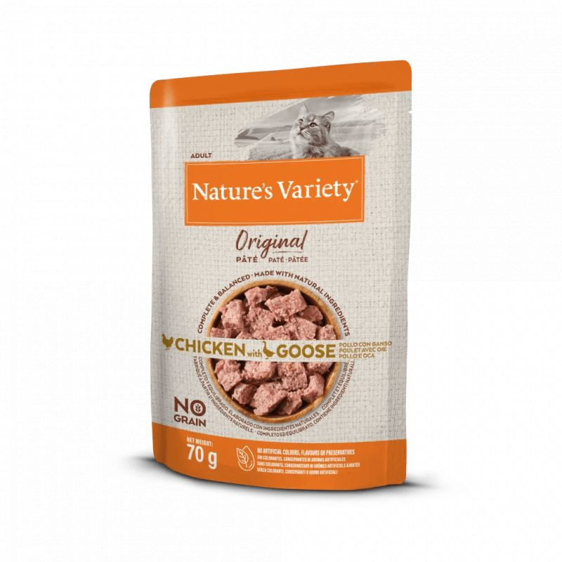 Nature's Variety Original patée - Chat - Sans céréales - Poulet et Oie Faunelia