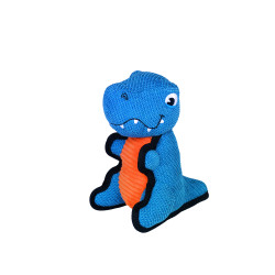 Nobby Peluche poil court - Dinosaure bleu - 19cm Faunelia