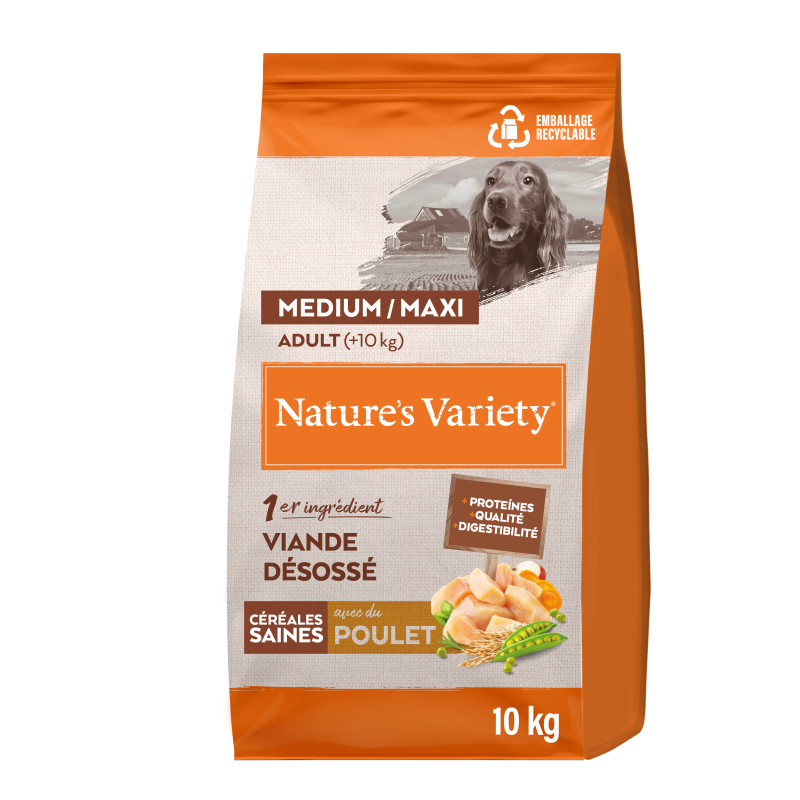 Nature's Variety Original - Croquettes - Chien, Adulte - Medium - Poulet Faunelia