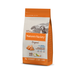 Nature's Variety Original, No Grain - Croquettes - Chien, Junior - Toutes Tailles - Saumon Faunelia