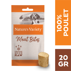 Nature's Variety Snack Meat Bites - Chien - Poulet Faunelia