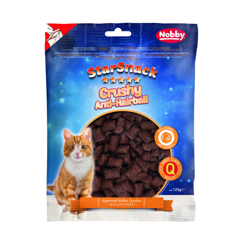 Nobby StarSnack pour chat - Crushy Anti-Hairball Faunelia