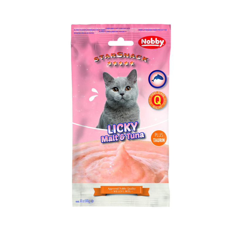 Nobby StarSnack pour chat - LICKY - Malt & Tuna Faunelia