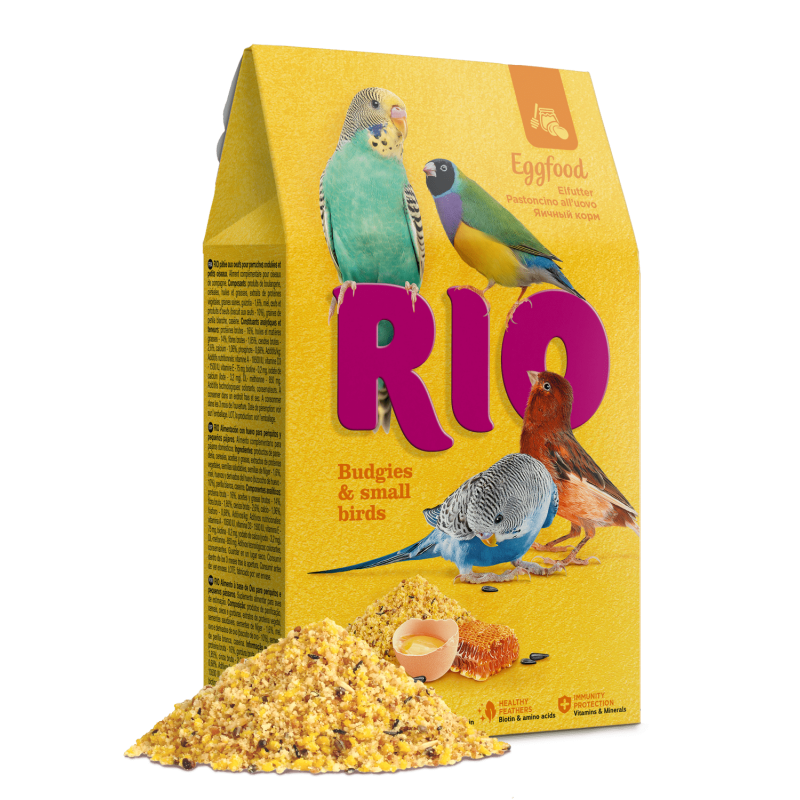 RIO Aliments aux œufs - Perruches et petits oiseaux Faunelia