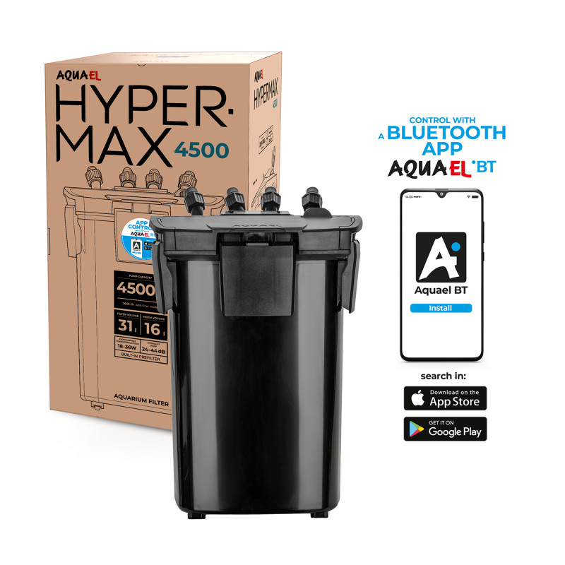 AQUAEL FILTRE HYPERMAX 4500 BT - 4500 l/h Faunelia