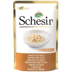 SCHESIR Sachet fraicheur - Chat - En gelée - Poulet avec jambon Faunelia