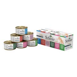 SCHESIR Patée en gelée pour Chat - Multipack - Multi Saveurs Faunelia