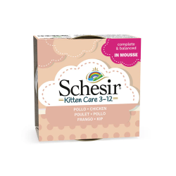 SCHESIR Mousse pour chaton - Boite - Poulet Faunelia