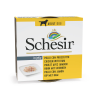 SCHESIR Paté en en gelée pour chien - Boite - Filets de poulet avec jambon Faunelia