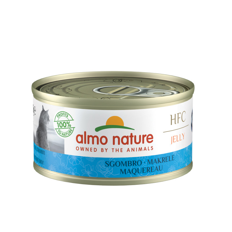 Almo nature HFC Jelly - Patée en gelée pour chat - Boite - Macquereau Faunelia