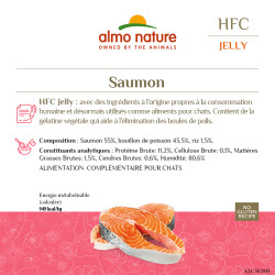 Almo nature HFC Jelly - Patée en gelée pour chat - Boite - Saumon Faunelia