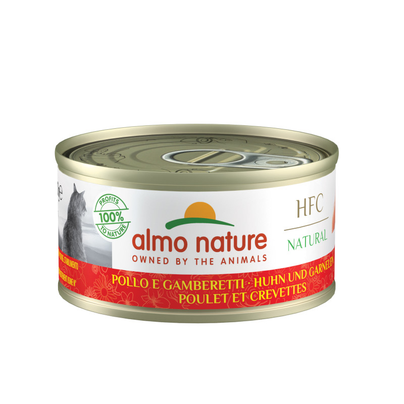 Almo nature HFC Natural - Chat - Boite - Poulet et crevettes Faunelia