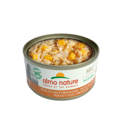 Almo nature HFC Natural - Chat - Boite - Poulet avec fromage Faunelia