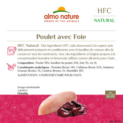 Almo nature HFC Natural - Chat - Boite - Poulet et foie Faunelia