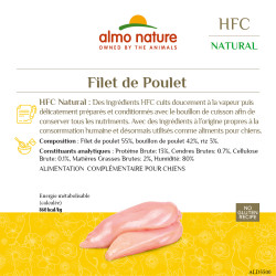 Almo nature HFC natural, patée pour chien - Filet de poulet Faunelia