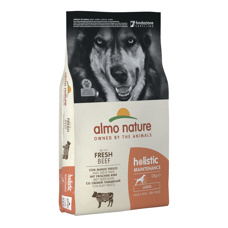 Almo nature Holistic - Croquettes - Chien, Adulte - Large - Boeuf frais Faunelia