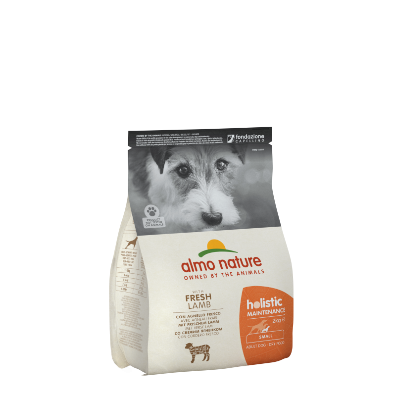 Almo nature Holistic - Croquettes - Chien, Adulte - Small - Agneau frais Faunelia