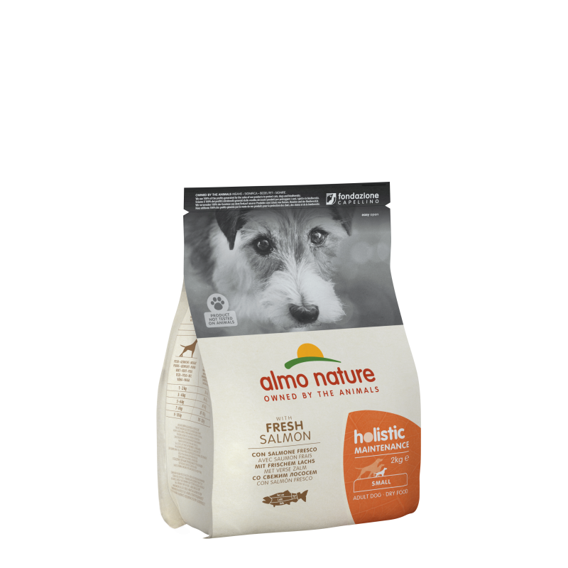 Almo nature Holistic - Croquettes - Chien, Adulte - Small - Saumon frais Faunelia