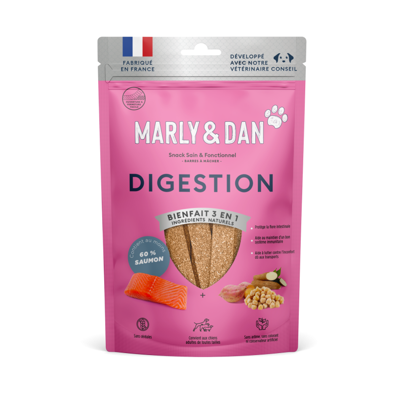 Marly & Dan Barres à macher pour chien - Digestion Faunelia