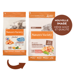 Nature's Variety Selected - No grain - Croquettes - Chat, Adulte - Saumon Faunelia