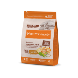 Nature's Variety Selected - No grain - Croquettes - Chat, Adulte, Stérilisé - Poulet Faunelia