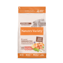 Nature's Variety Selected - No grain - Croquettes - Chat, Adulte, Stérilisé - Saumon Faunelia