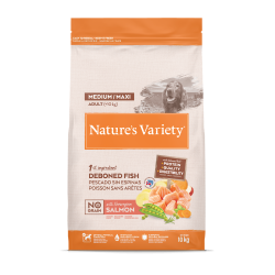 Nature's Variety Original, No Grain - Croquettes - Chien, Adulte - Medium/Maxi - Saumon Faunelia