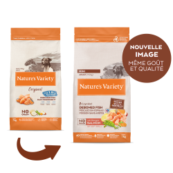 Nature's Variety Original, No Grain - Croquettes - Chien, Adulte - Mini - Saumon Faunelia