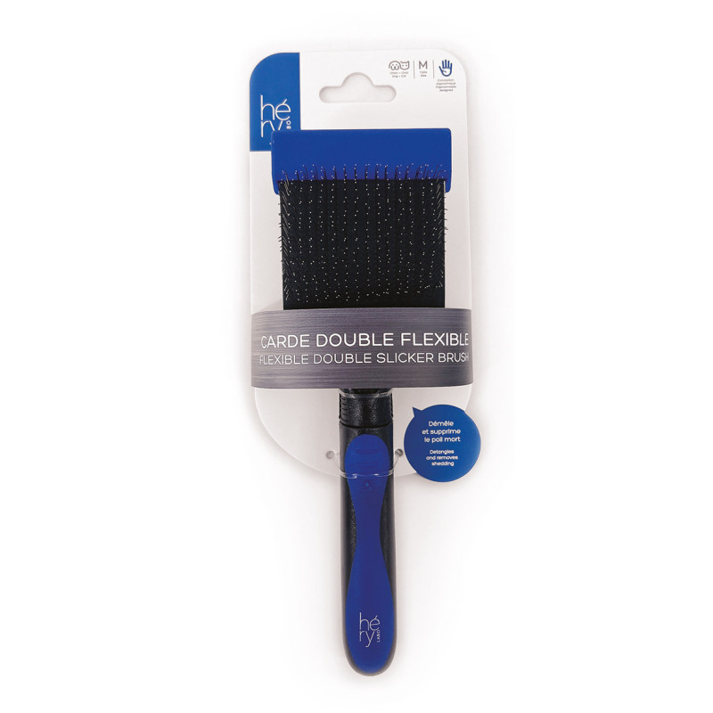 Héry LABO Brosse CARDE double flexible Faunelia