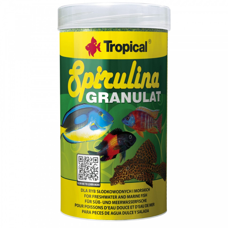 Tropical Spirulina Granulat Faunelia