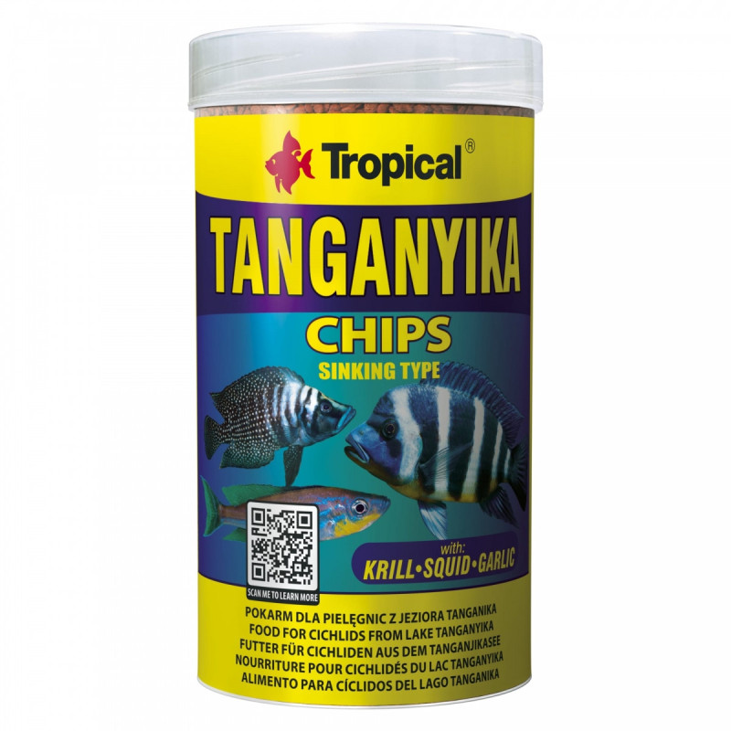 Tropical TANGANYIKA CHIPS - Chips spéciaux à multi ingrédients Faunelia