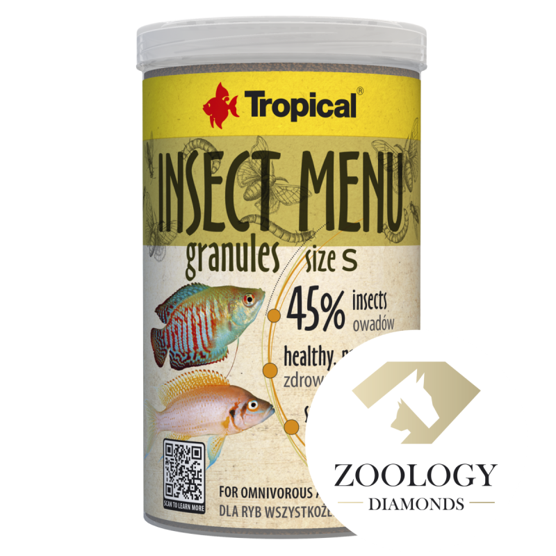 Tropical  Insect Menu Granules Size S Faunelia